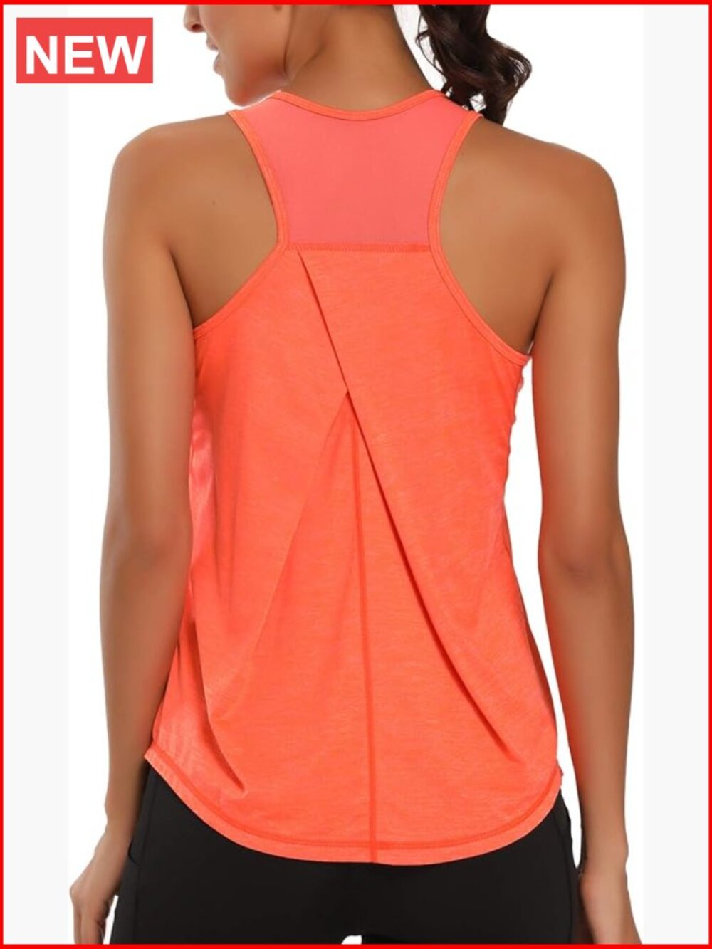 Racerback Tank Top Mesh Yoga Shirt Athletic Running Tank Sleeveless Workout Top